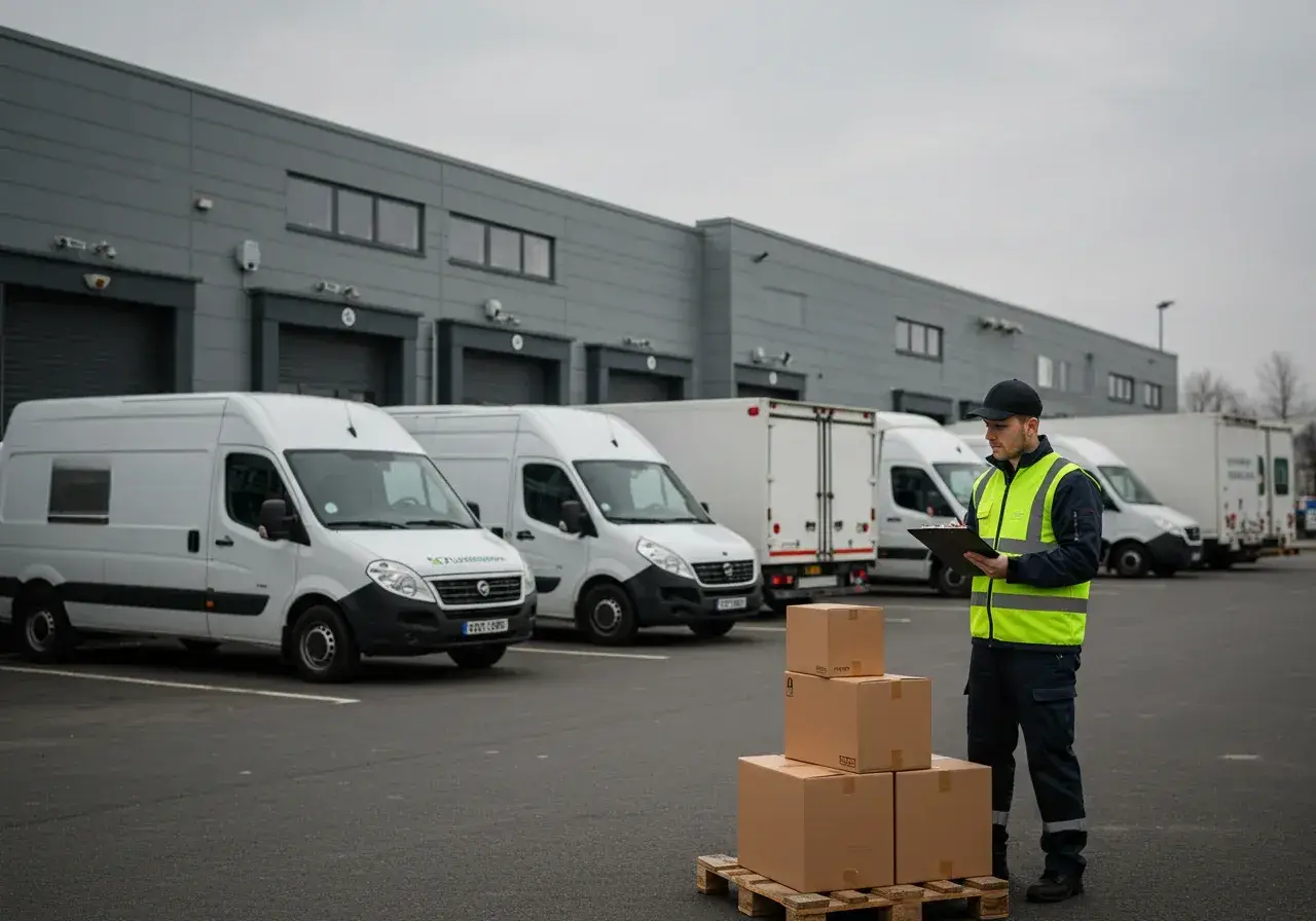 Professional logistics team ensuring secure and timely delivery