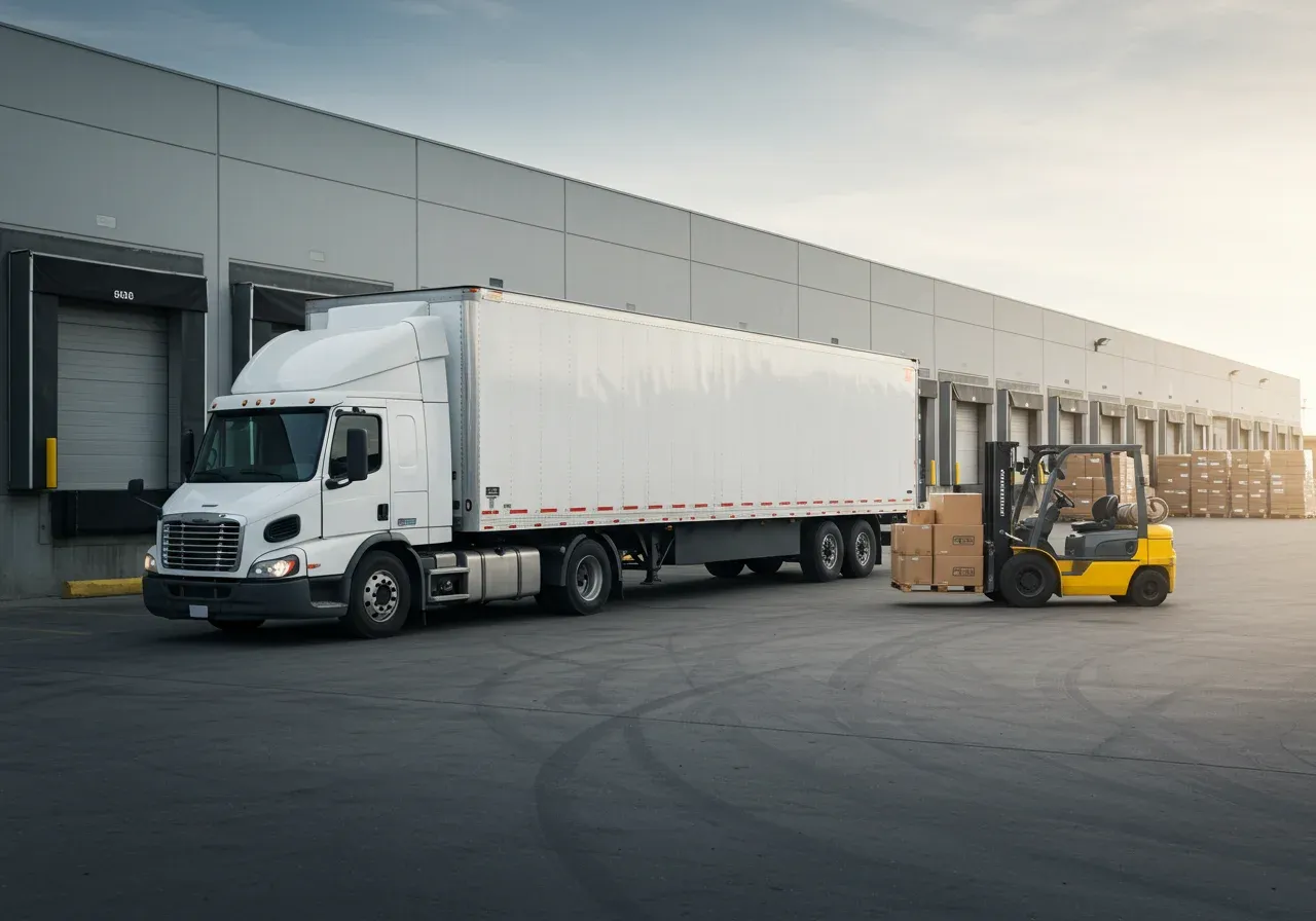 Dry van transporting a variety of goods across long distances