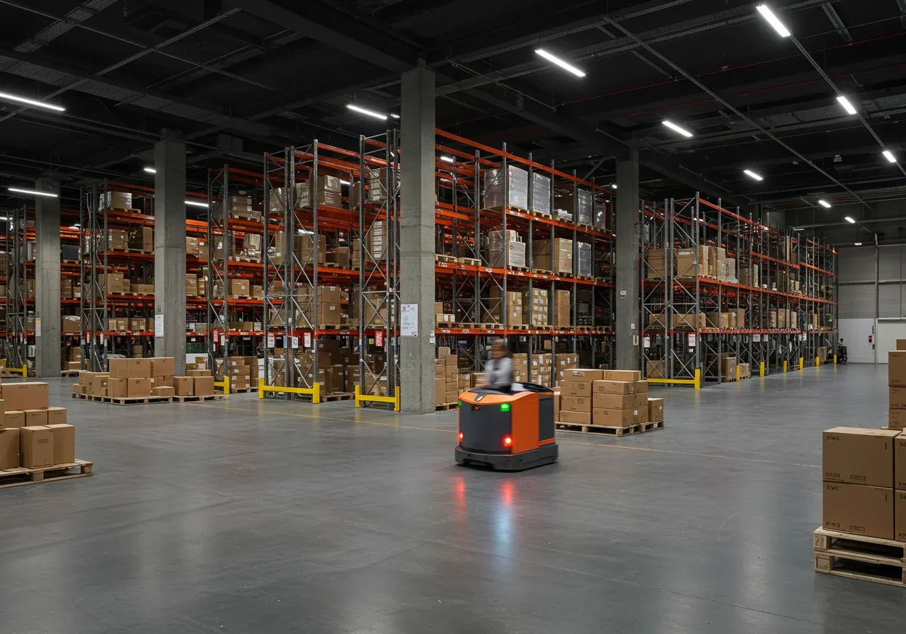 Advanced warehouse robotics system